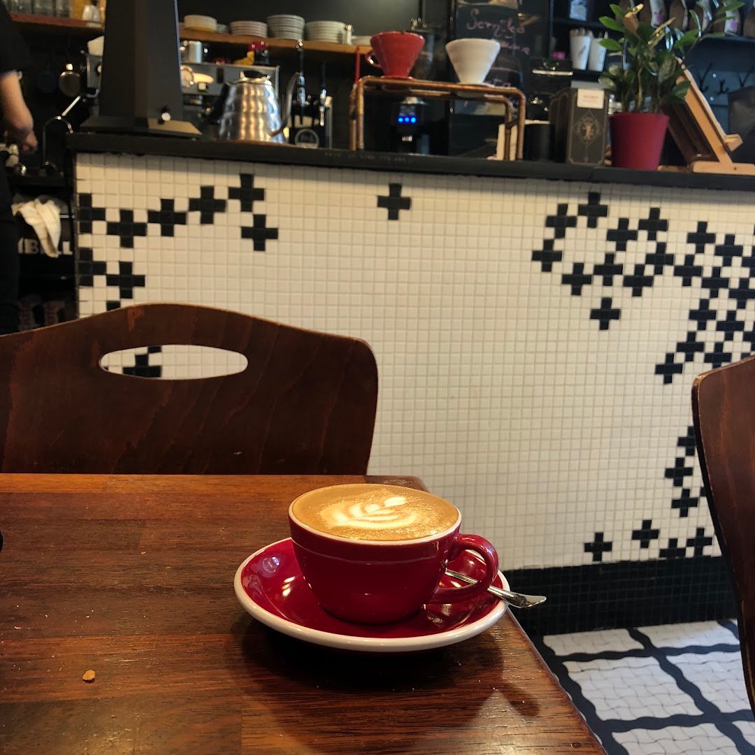 Coffee at Filtry Cafe, specialty coffee shop in Warsaw