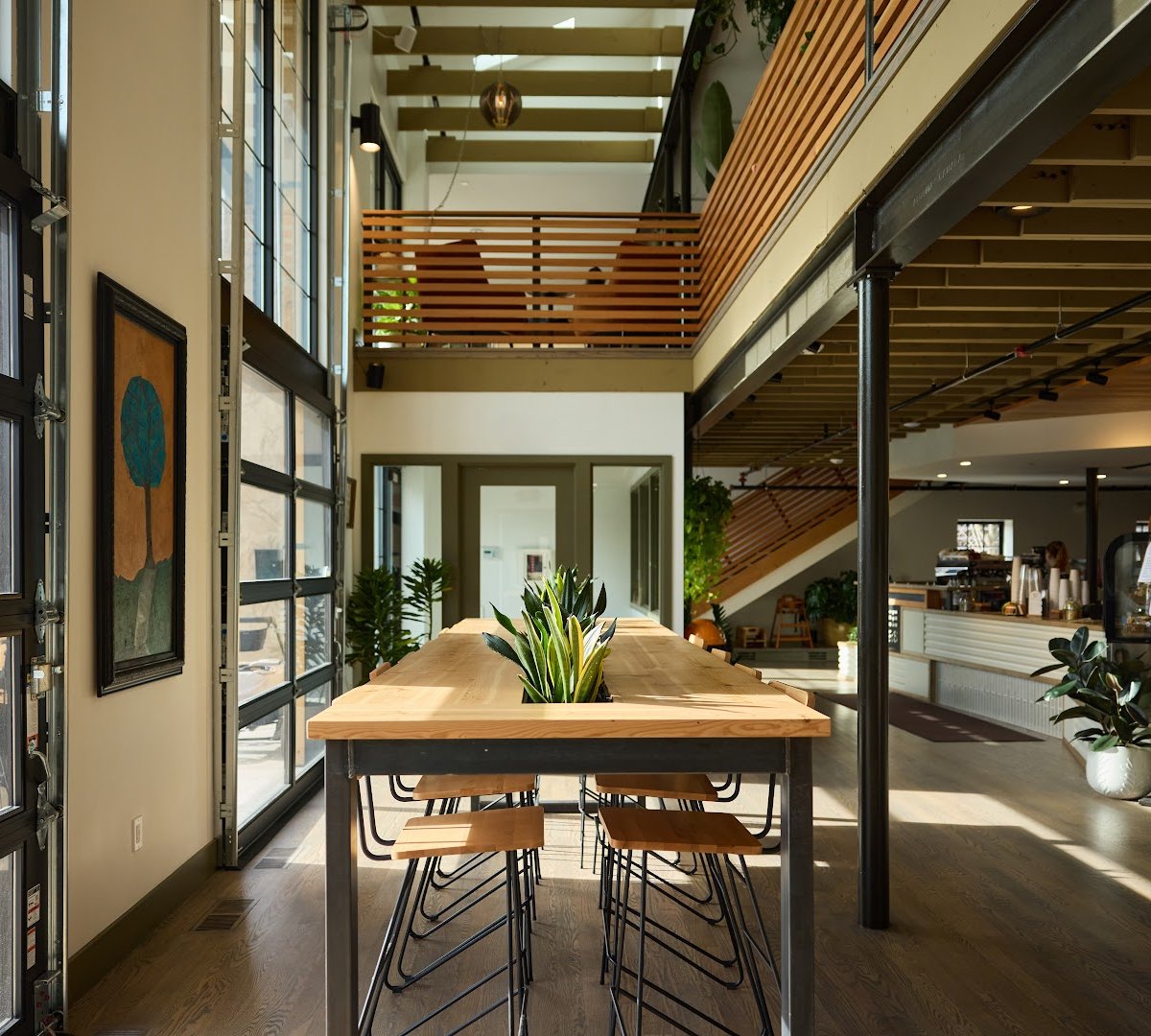 Interior of Idyll Coffee Roasters, specialty coffee shop in Milwaukee