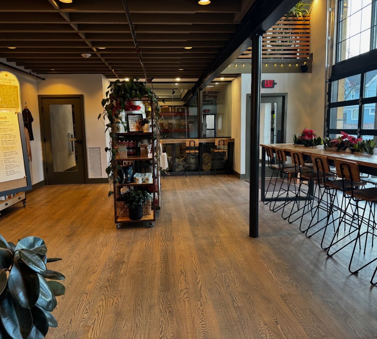 Interior of Idyll Coffee Roasters, specialty coffee shop in Milwaukee