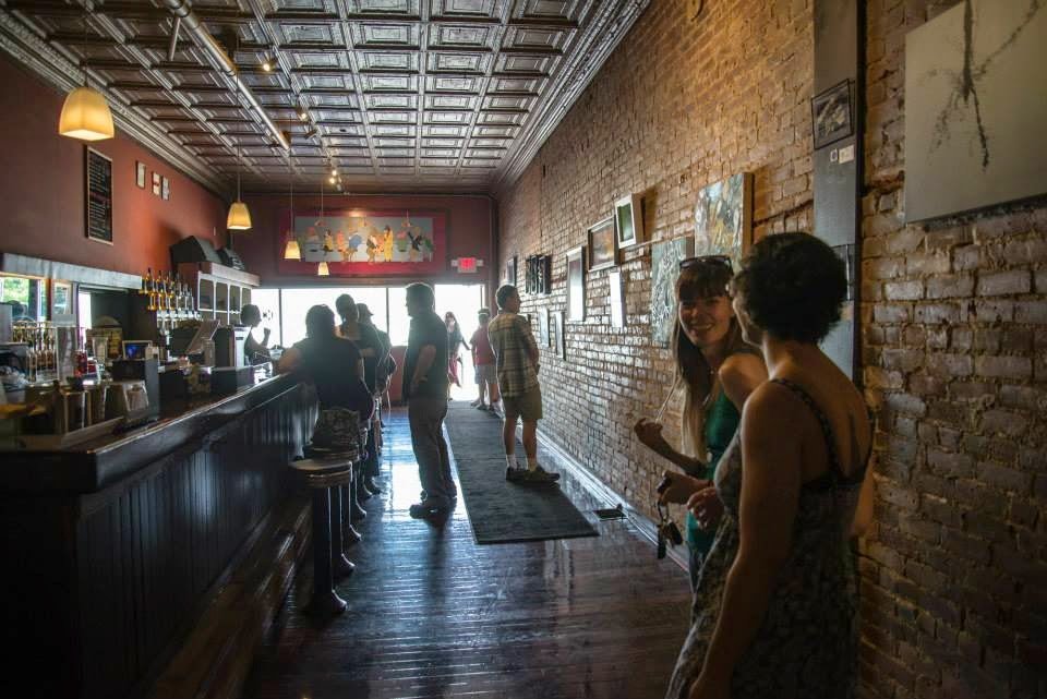 Interior of Howlin' Hounds Coffee., specialty coffee shop in Omaha