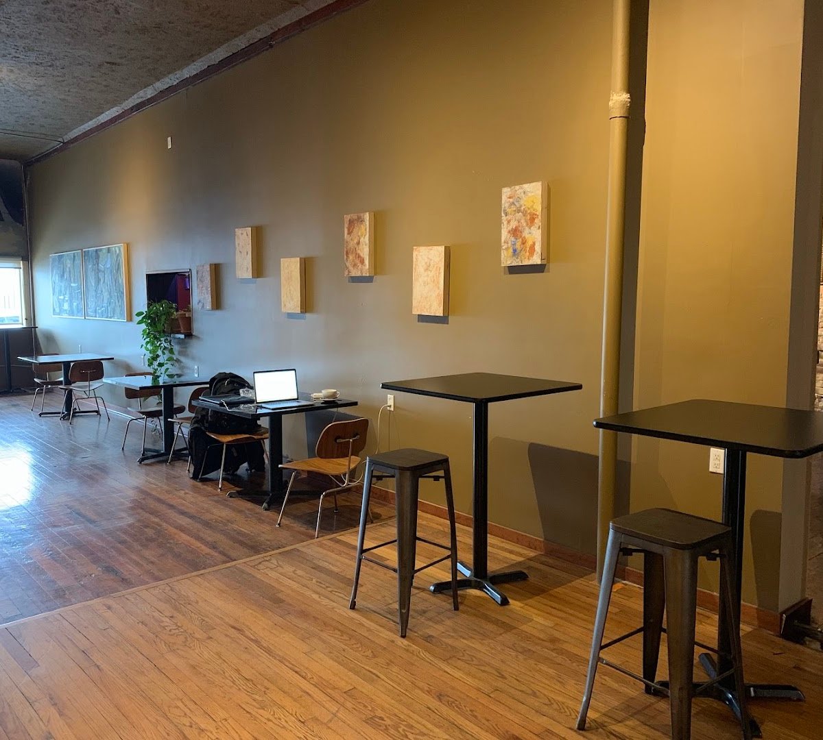 Interior of Howlin' Hounds Coffee., specialty coffee shop in Omaha
