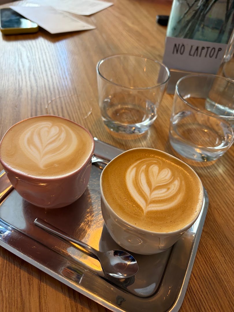 Coffee at moe, specialty coffee shop in Prague