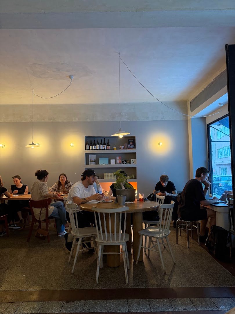 Interior of moe, specialty coffee shop in Prague
