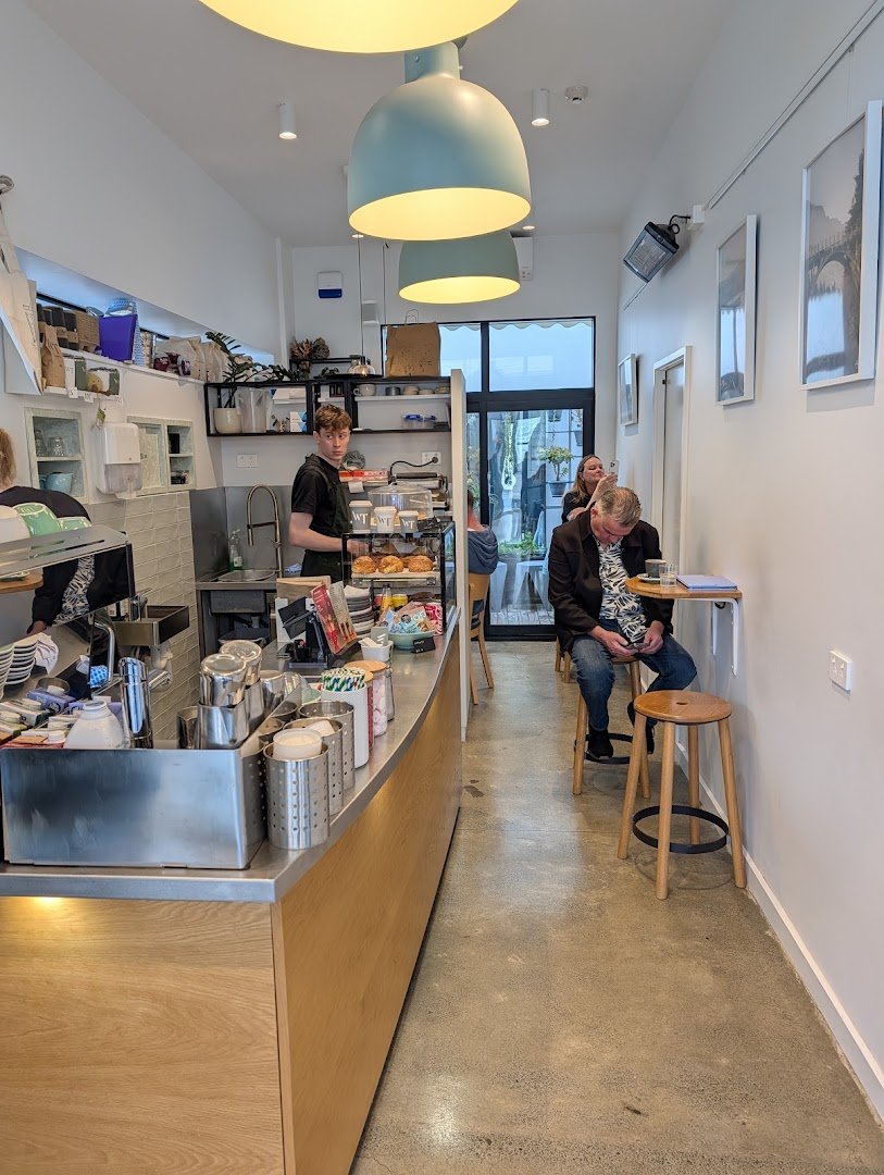 Interior of West Two Espresso, specialty coffee shop in Wellington