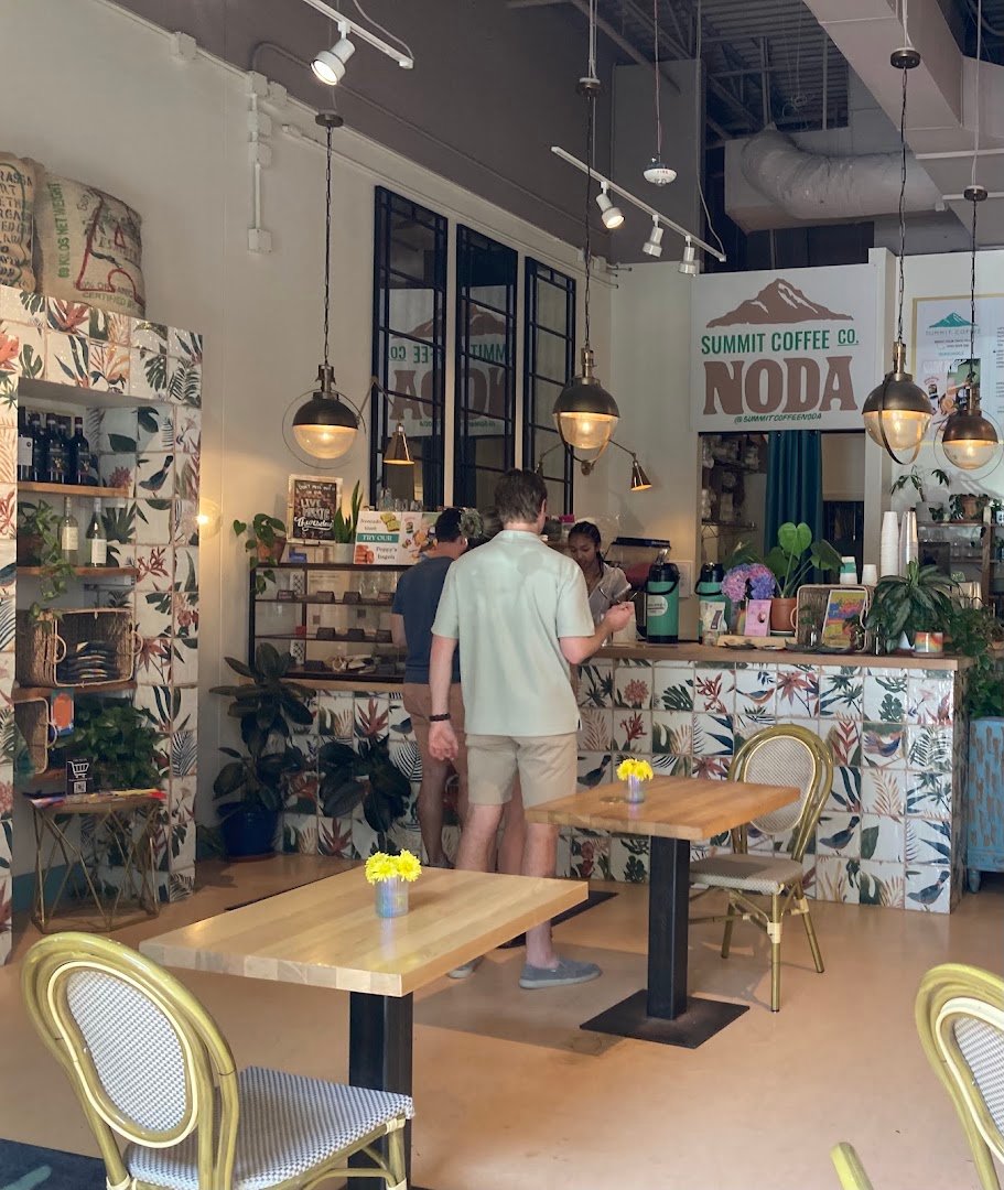 Interior of Summit Coffee Noda, specialty coffee shop in Charlotte