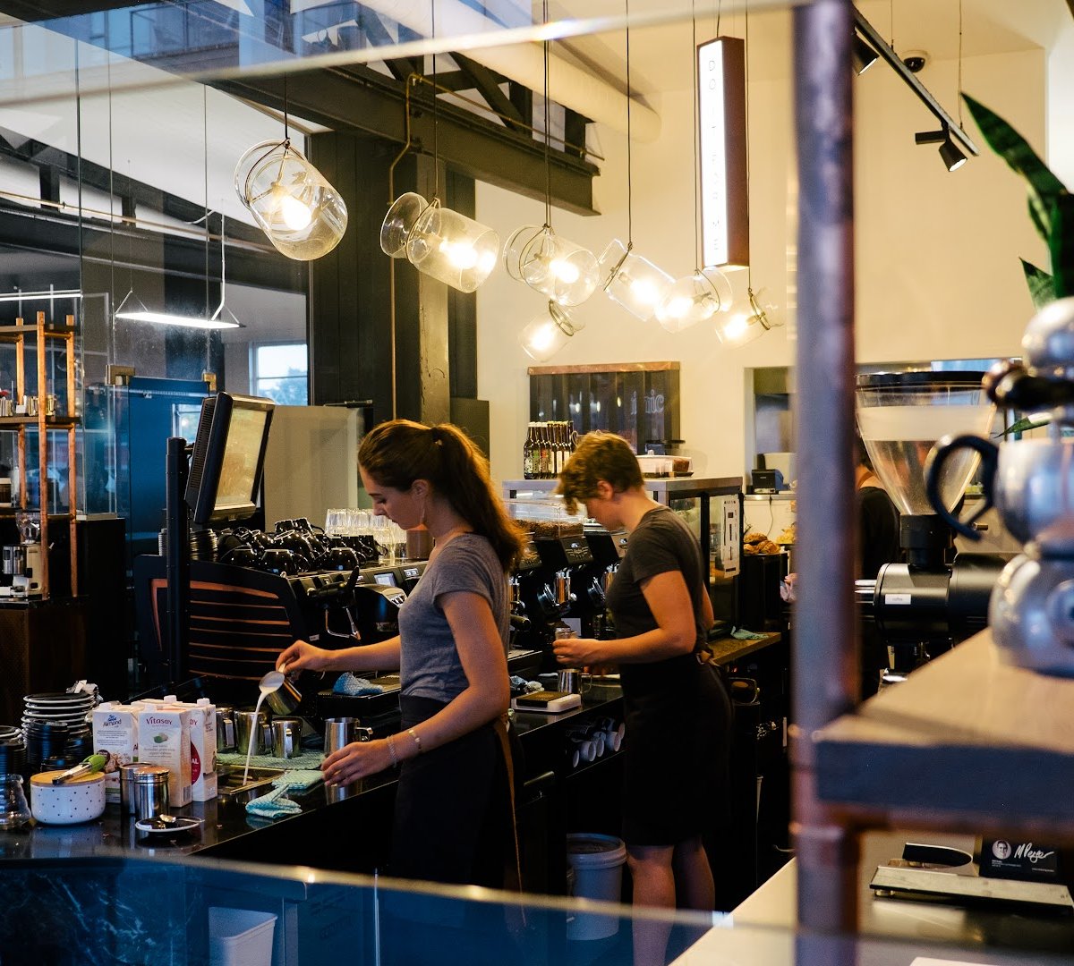 Interior of Atomic Coffee Roasters, specialty coffee shop in Auckland