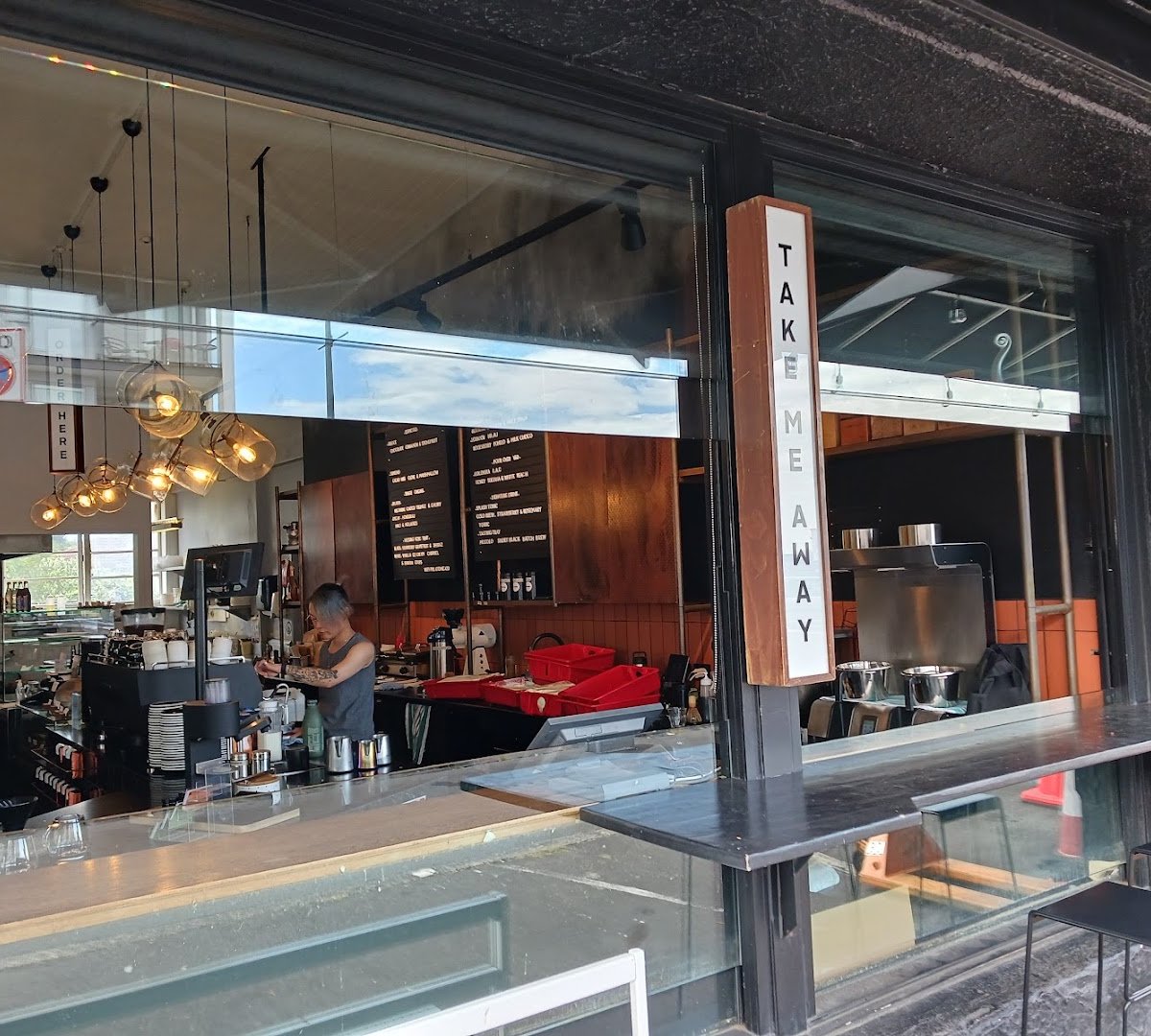Storefront of Atomic Coffee Roasters, specialty coffee shop in Auckland