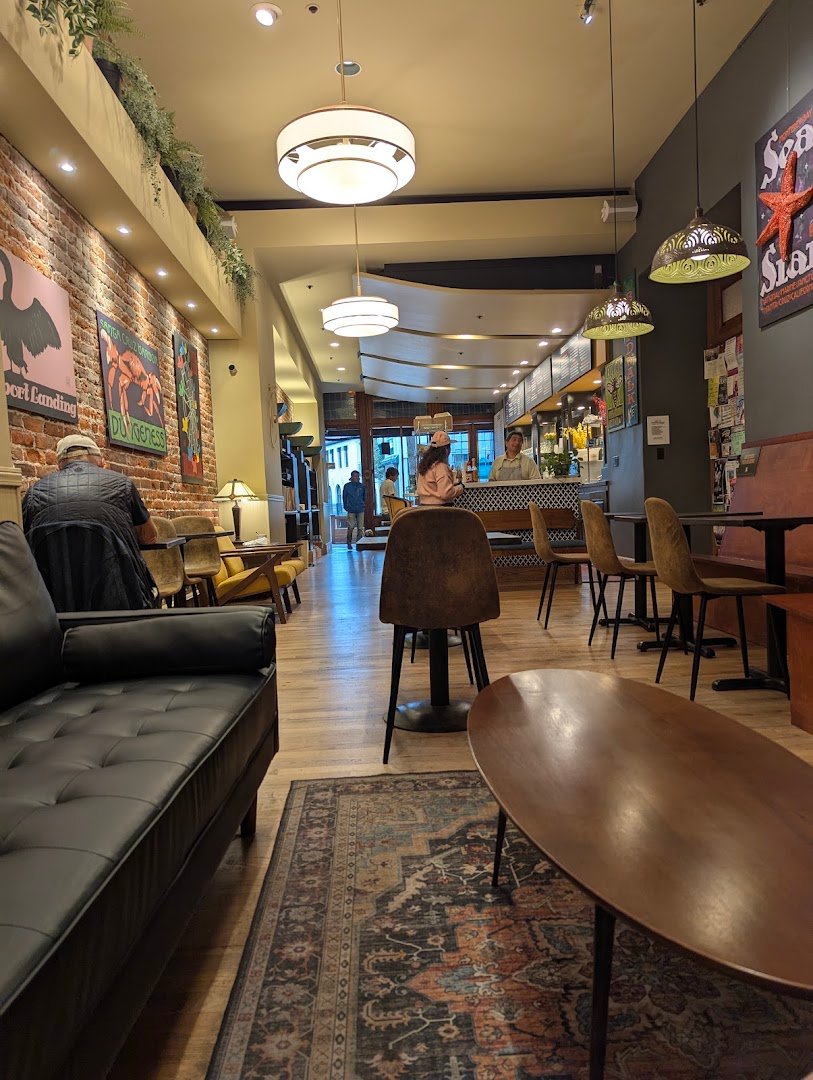 Interior of Lulu Carpenter's, specialty coffee shop in Santa Cruz