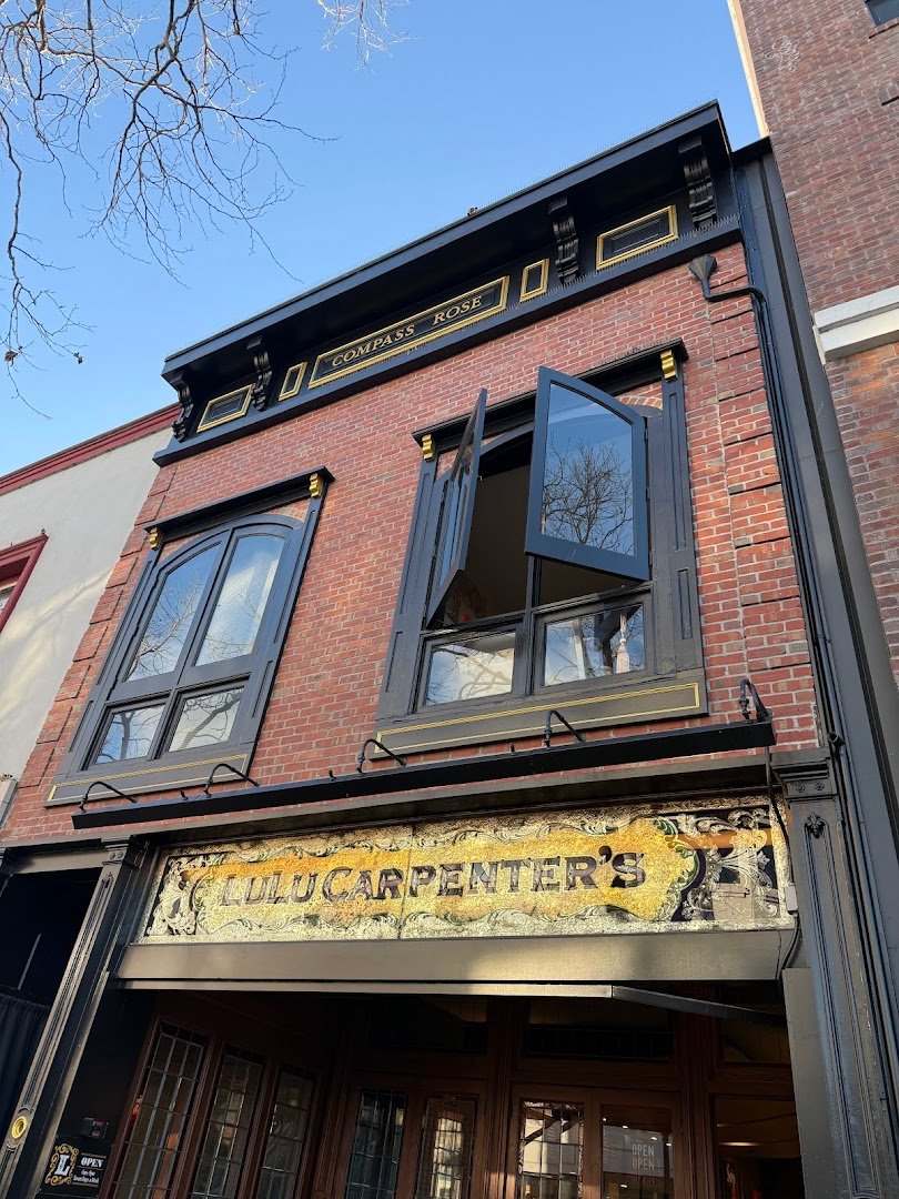 Storefront of Lulu Carpenter's, specialty coffee shop in Santa Cruz