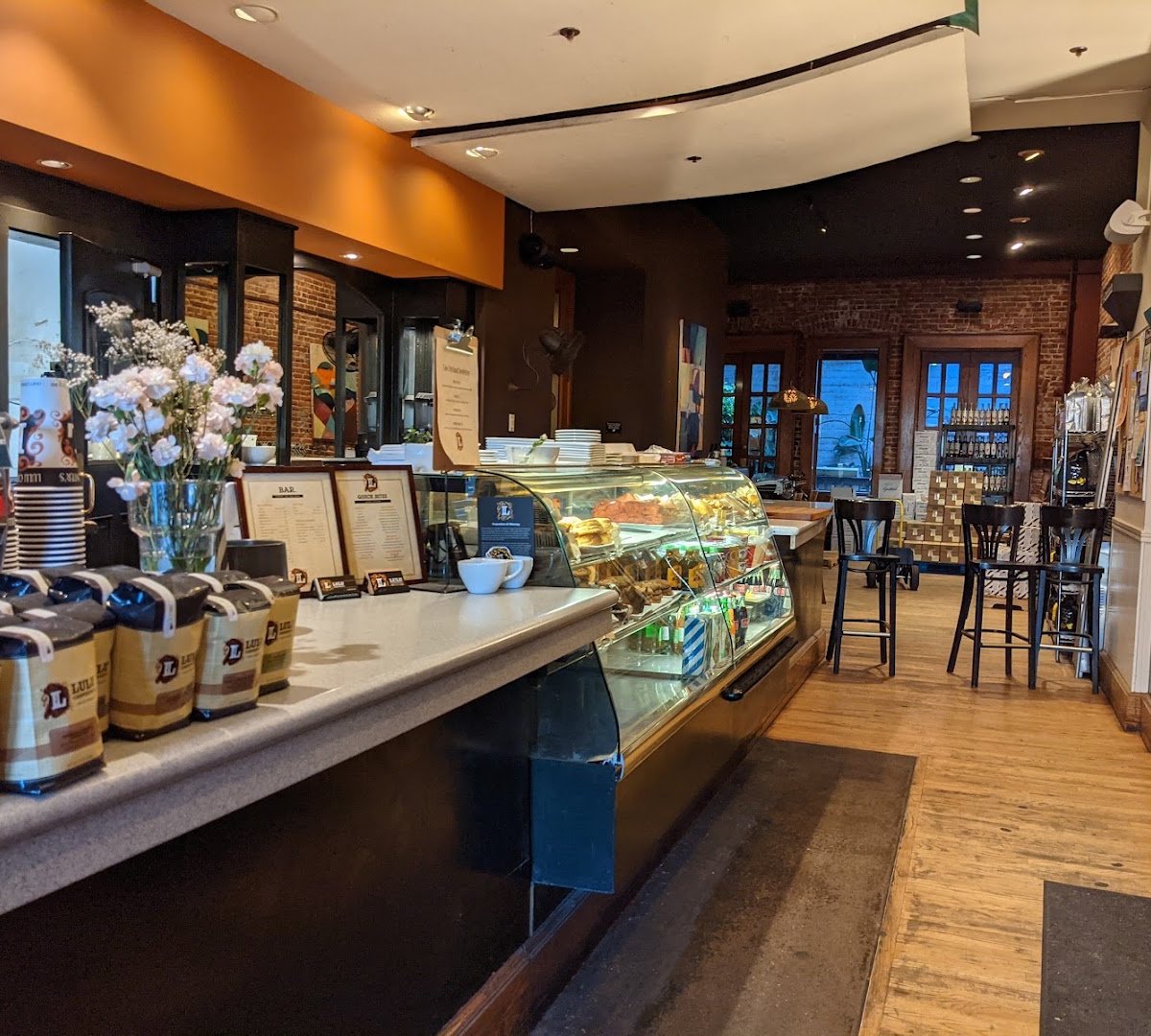 Interior of Lulu Carpenter's, specialty coffee shop in Santa Cruz
