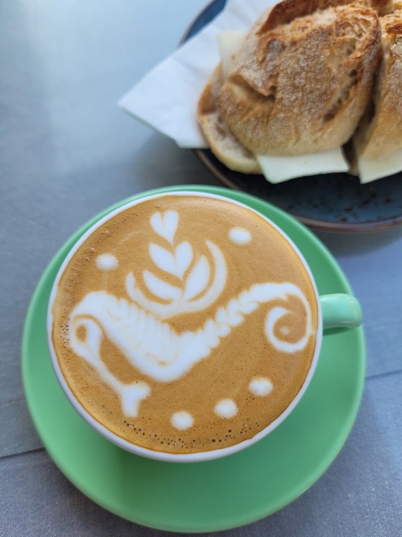Coffee at Copenhagen Coffee Lab Alfama, specialty coffee shop in Lisbon