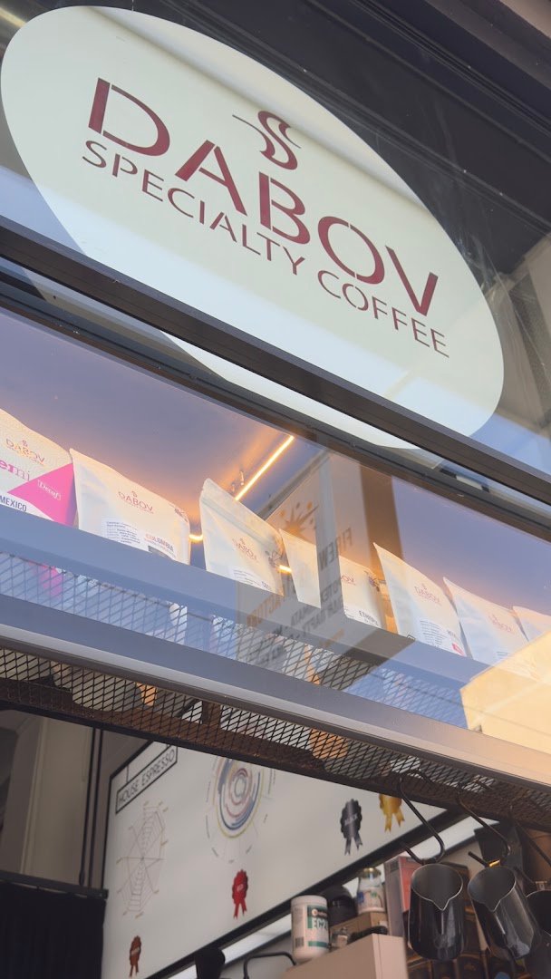 Signage at DABOV Specialty Coffee Athens, specialty coffee shop in Athens