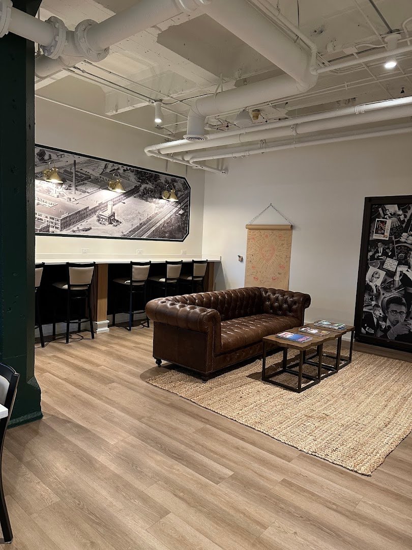 Interior of Steven James Coffee Co, specialty coffee shop in Rochester