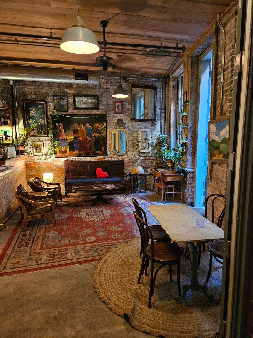 Interior of Fourth Wall, specialty coffee shop in New Orleans