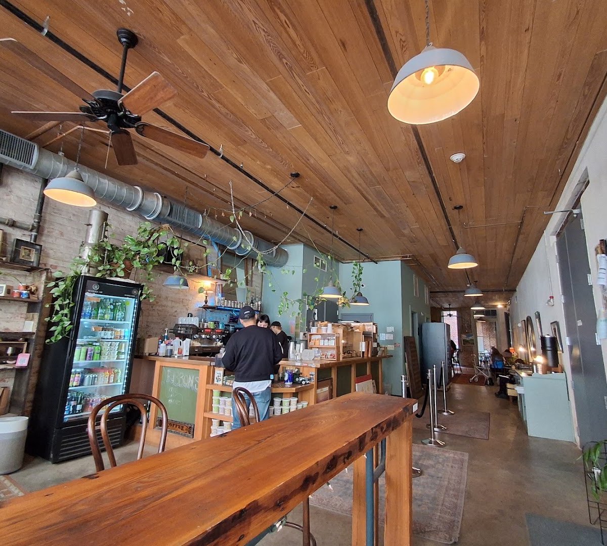 Interior of Fourth Wall, specialty coffee shop in New Orleans