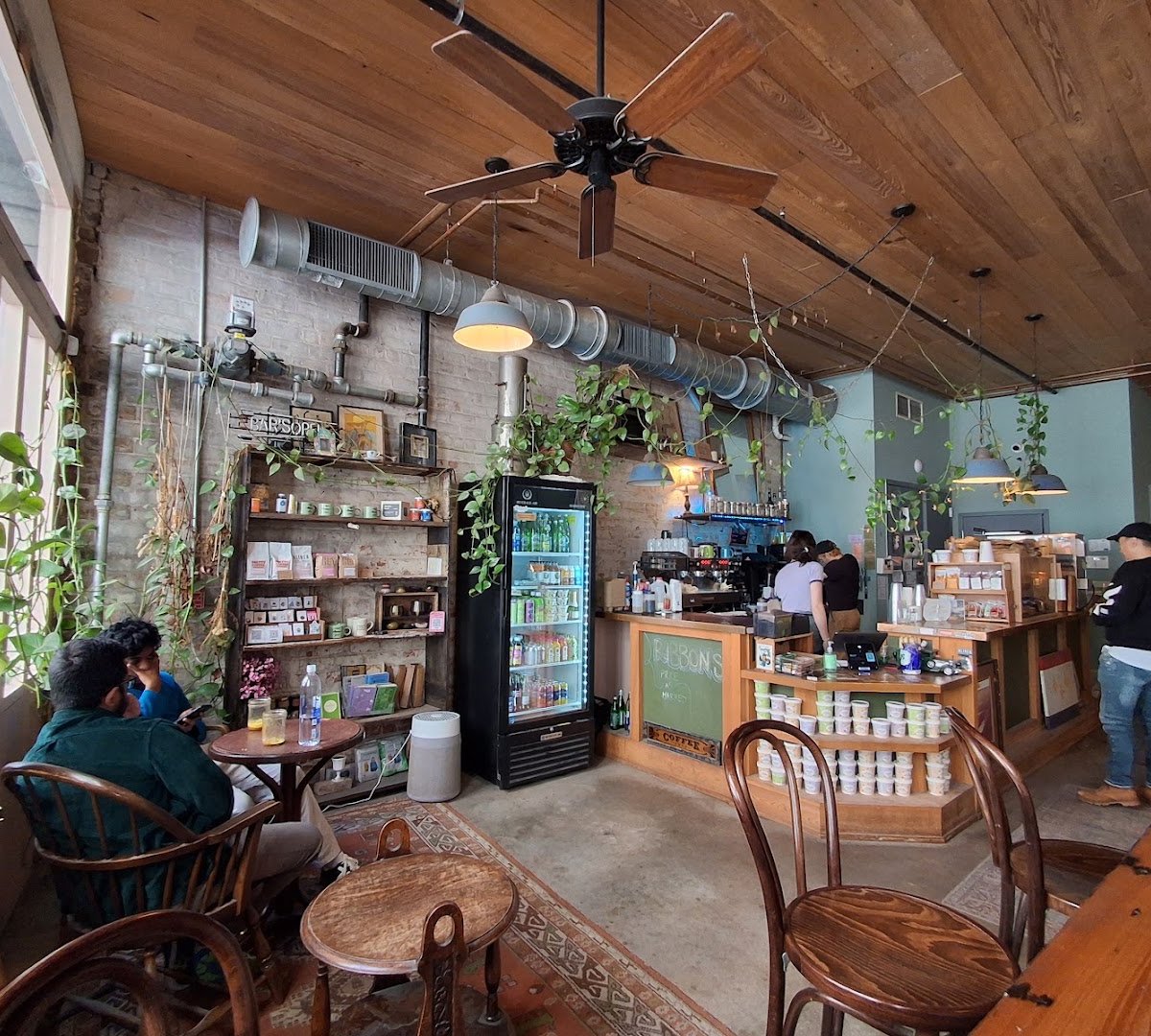 Interior of Fourth Wall, specialty coffee shop in New Orleans