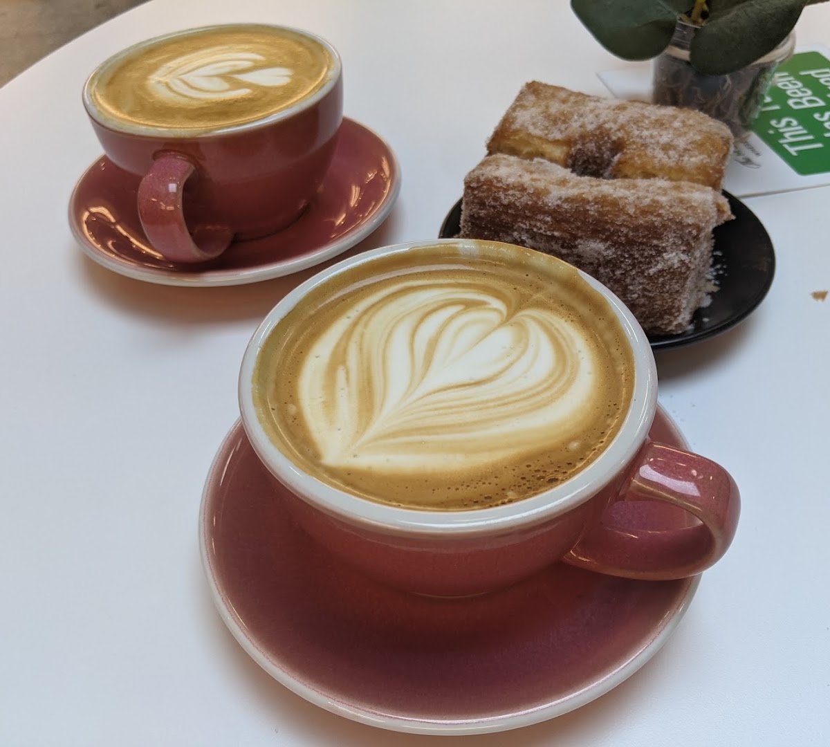 Coffee at RoCoCo Cafe, specialty coffee shop in Rochester