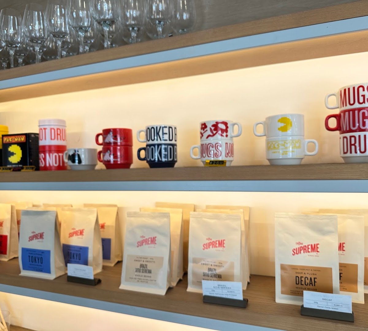 Interior of Coffee Supreme Tokyo, specialty coffee shop in Tokyo