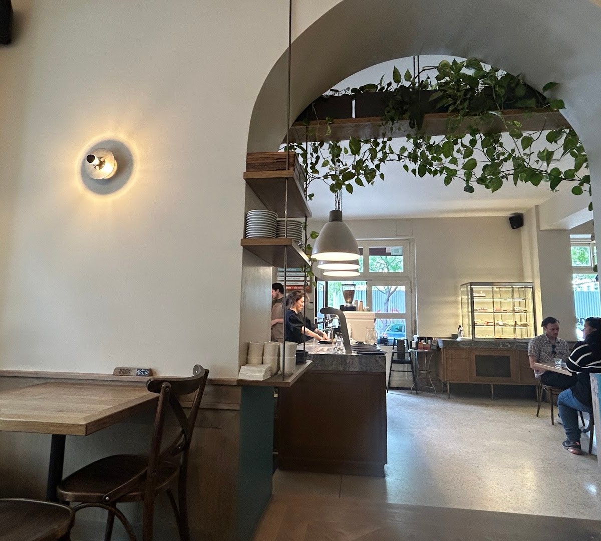 Interior of Můj šálek kávy, specialty coffee shop in Prague