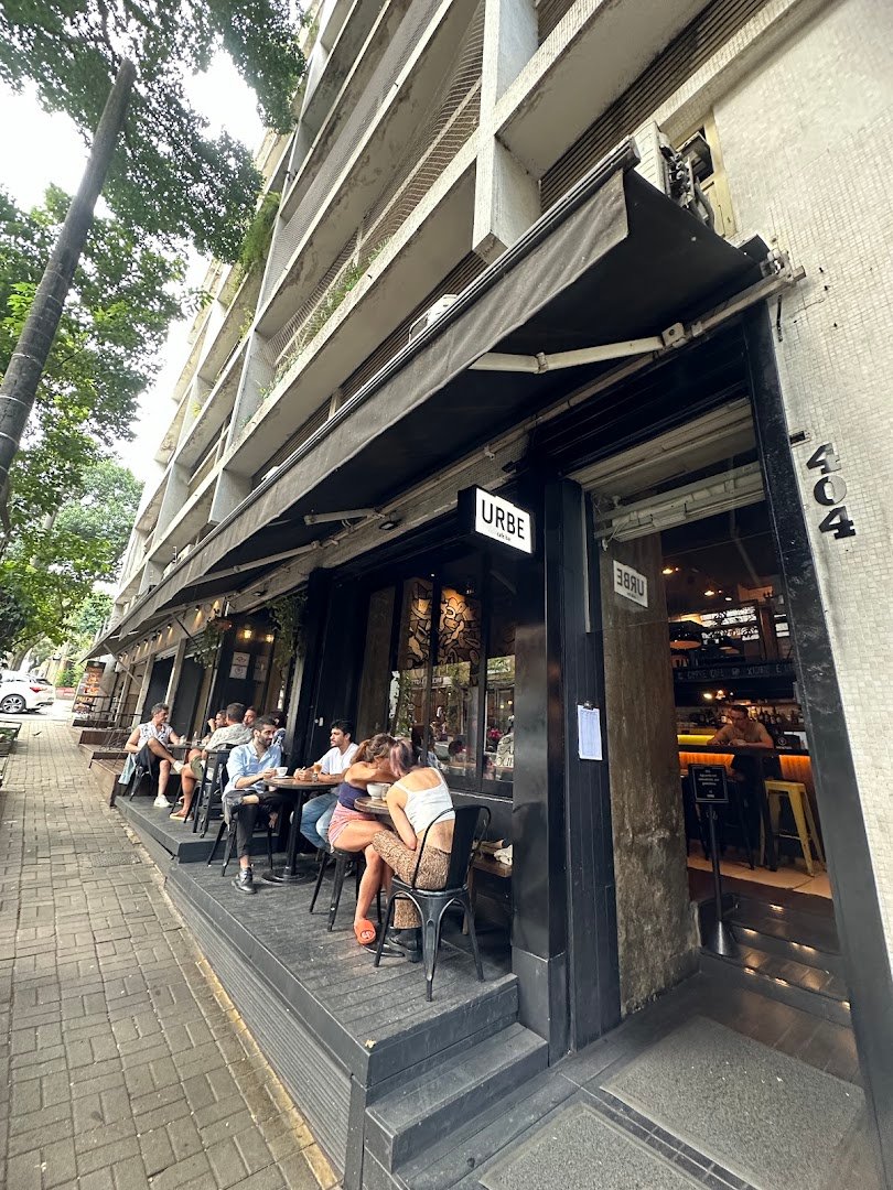 Storefront of Urbe Cafe Bar, specialty coffee shop in São Paulo