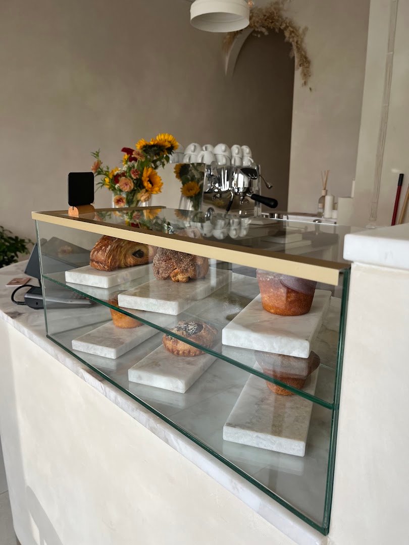 Interior of Cafe point, specialty coffee shop in Warsaw