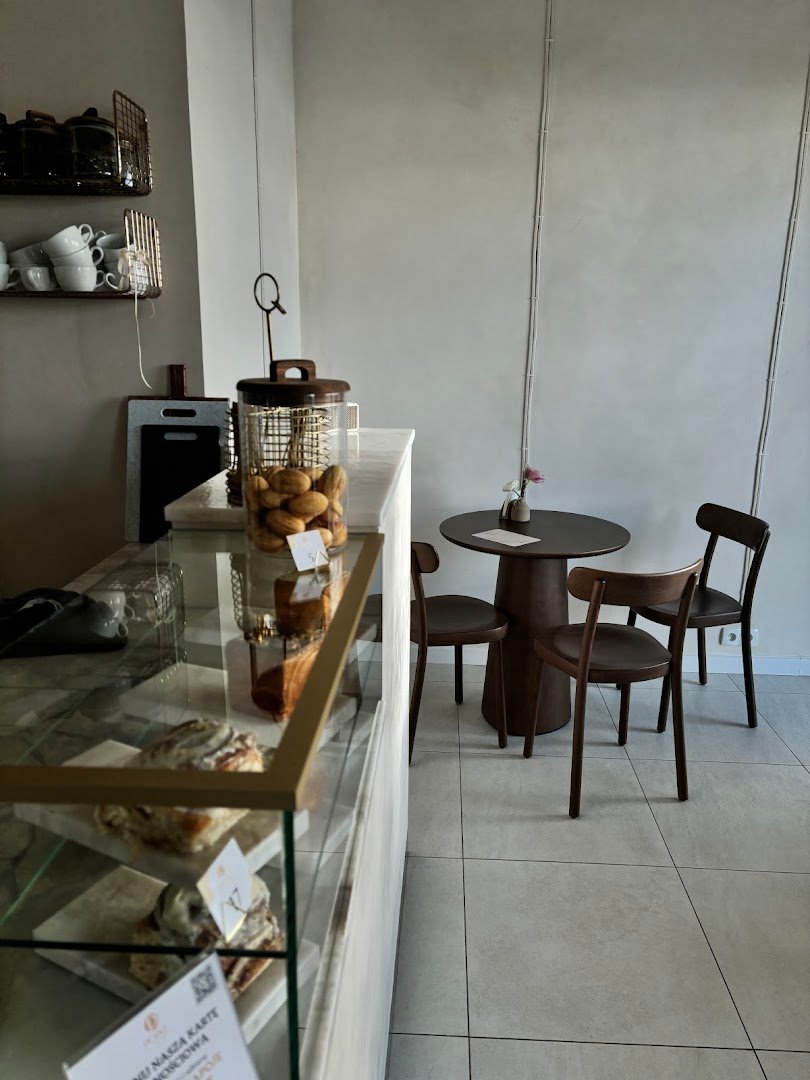 Interior of Cafe point, specialty coffee shop in Warsaw