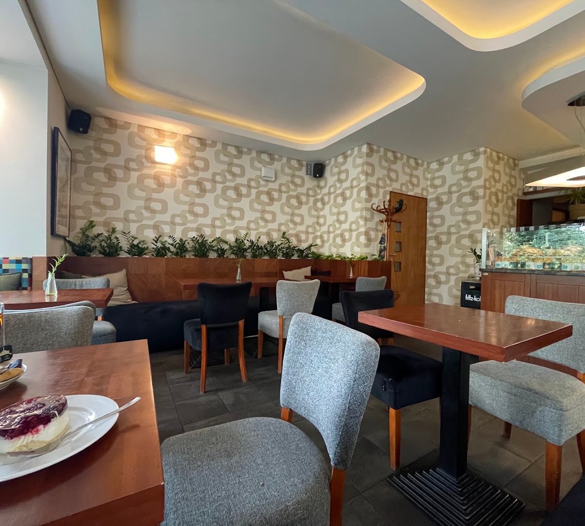 Interior of Irena Cafe Bistro, specialty coffee shop in Warsaw