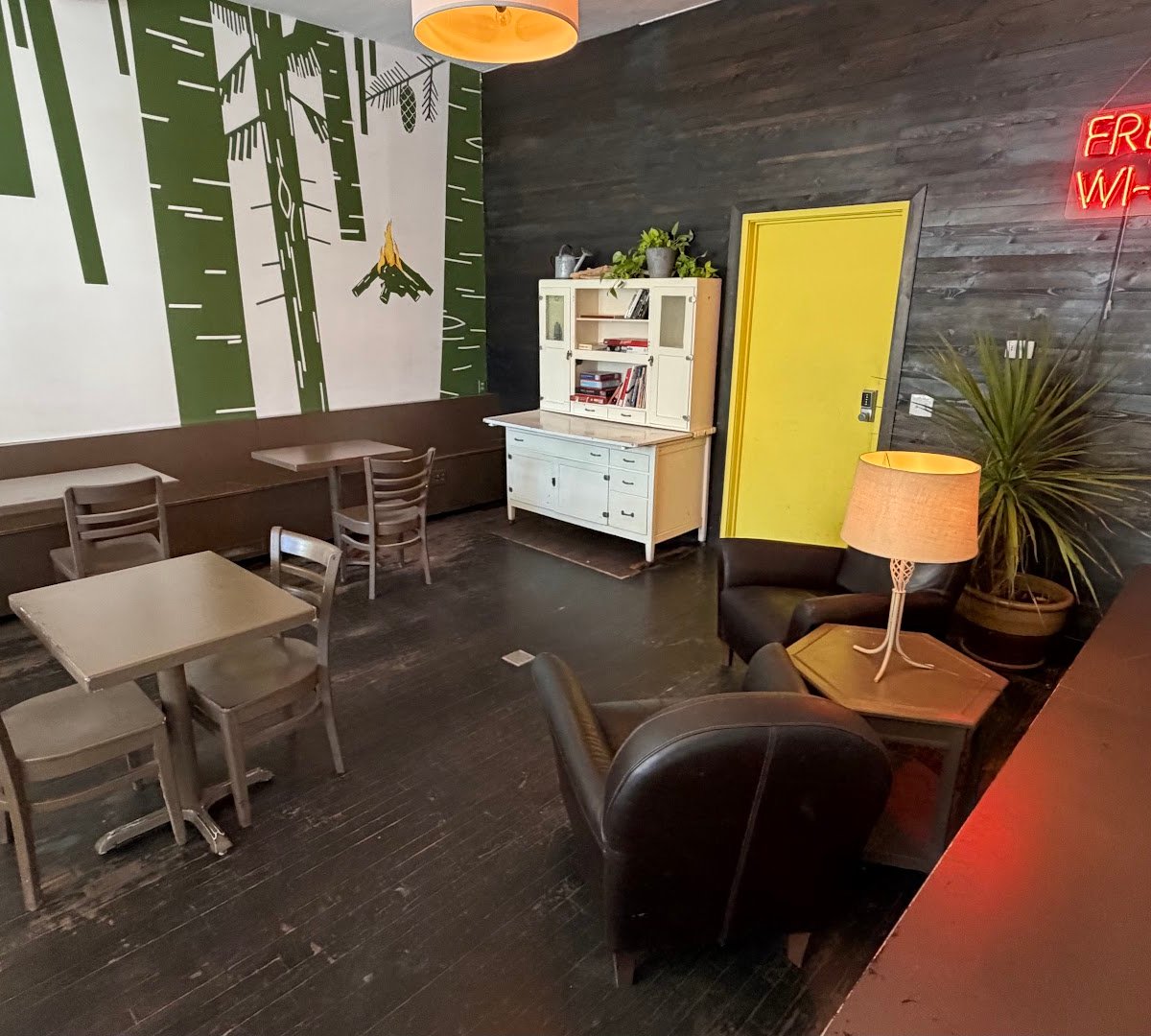 Interior of Canteen, specialty coffee shop in Minneapolis