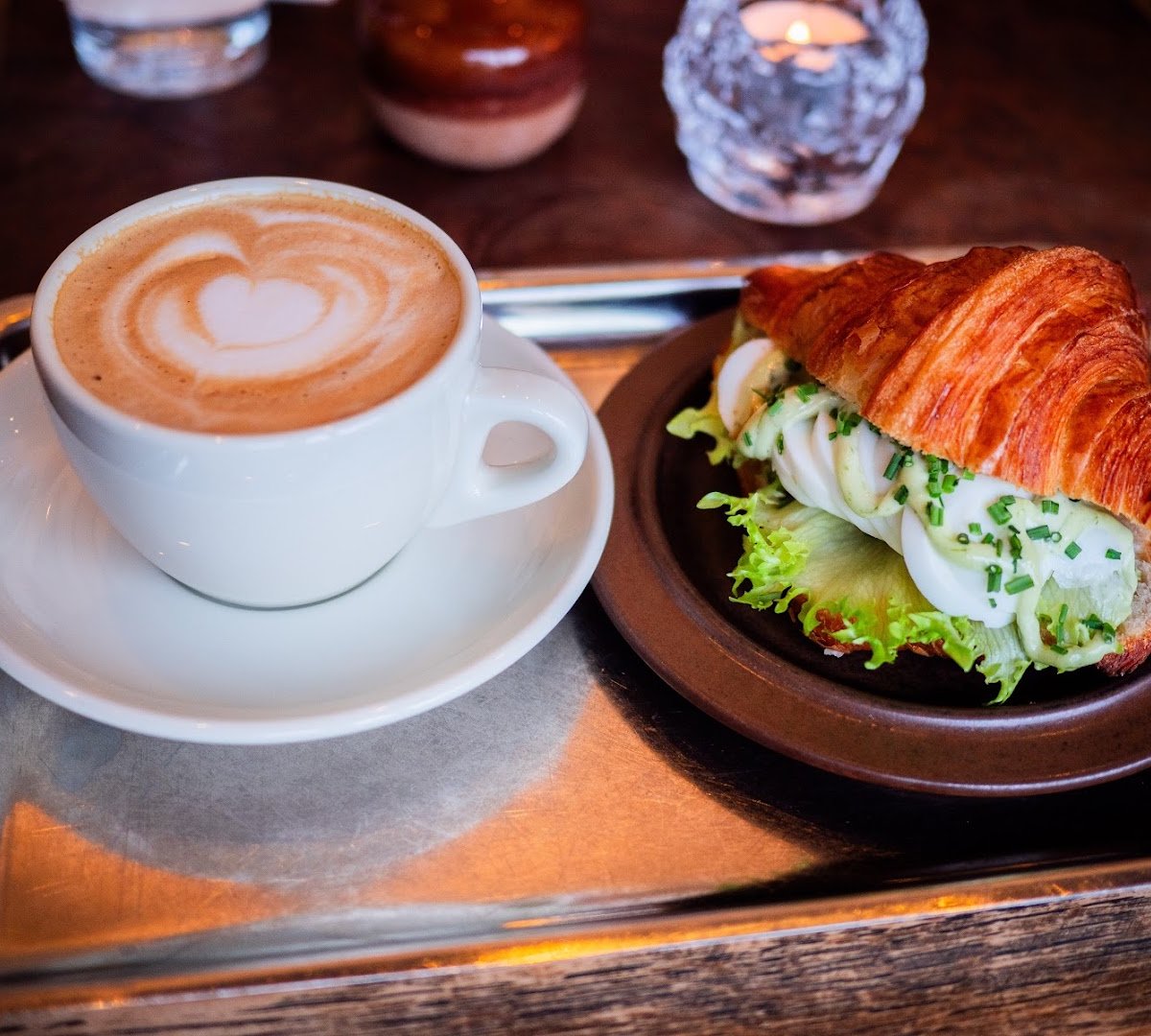 Coffee at A.B.Café., specialty coffee shop in Stockholm