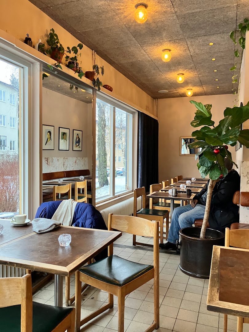Interior of A.B.Café., specialty coffee shop in Stockholm