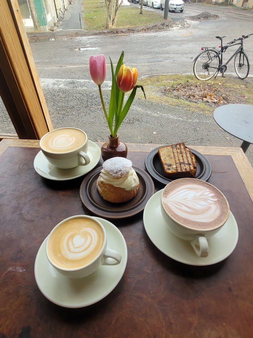Coffee at A.B.Café., specialty coffee shop in Stockholm