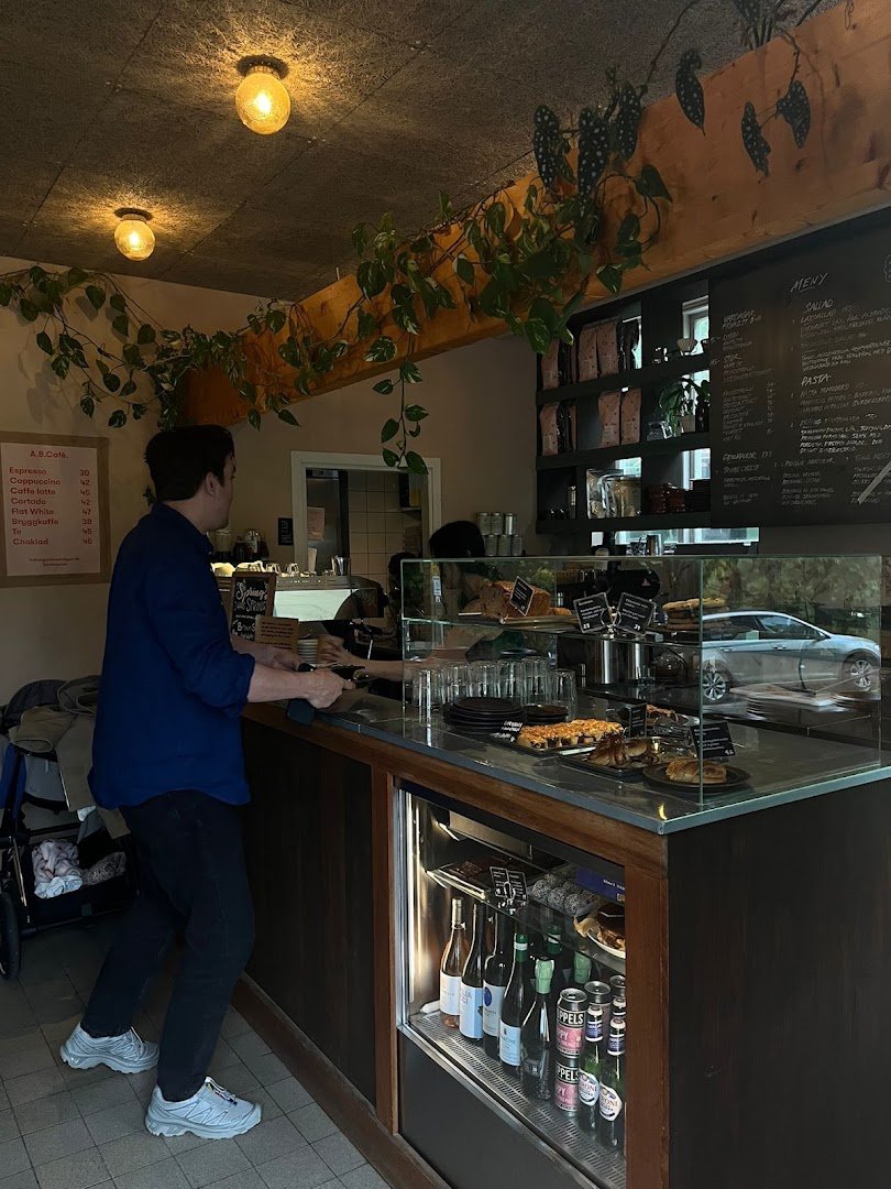Interior of A.B.Café., specialty coffee shop in Stockholm