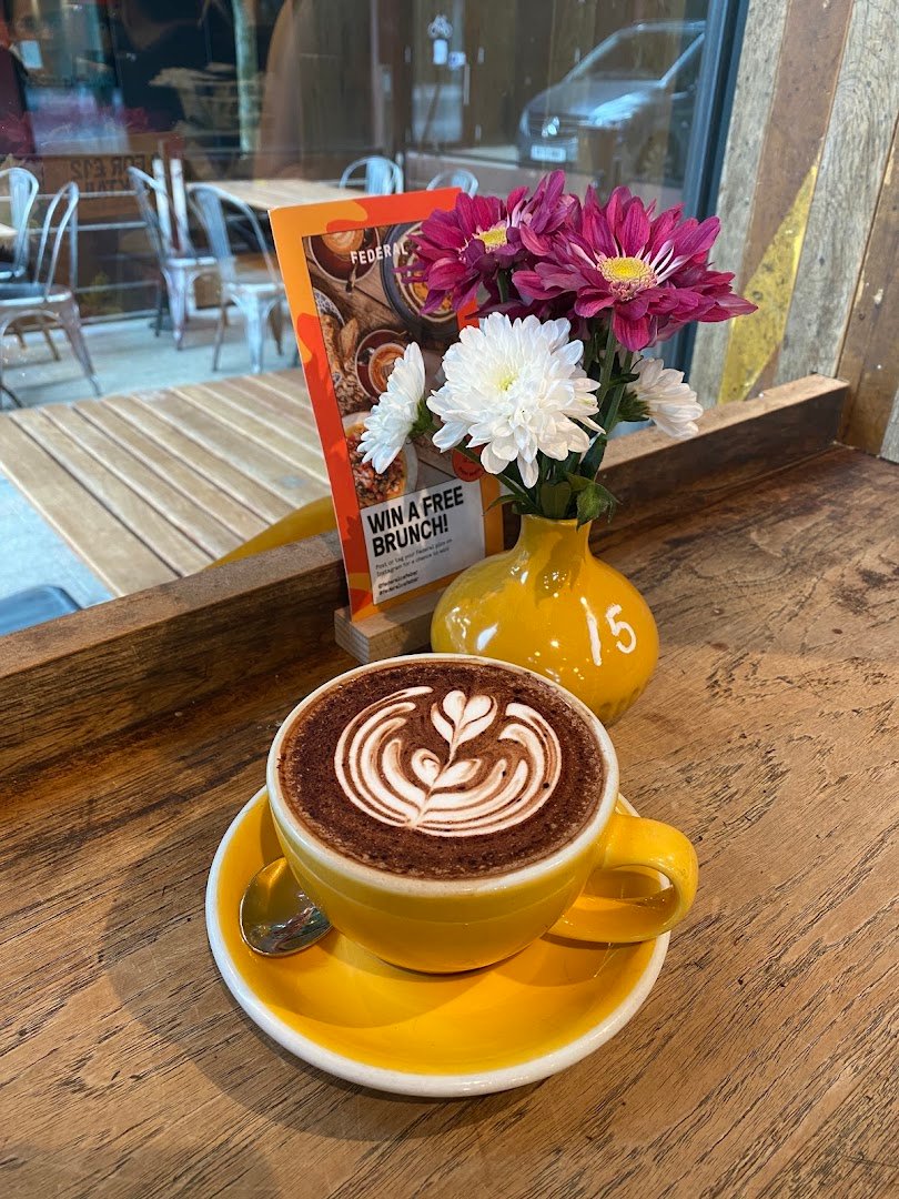 Coffee at Federal Cafe Bar, specialty coffee shop in Manchester