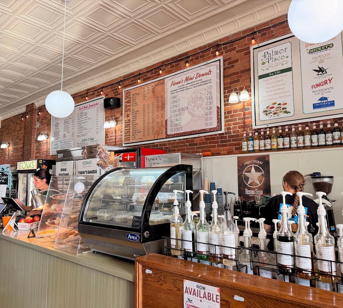Interior of Fiona's Coffee Bar & Bakery, specialty coffee shop in Cleveland