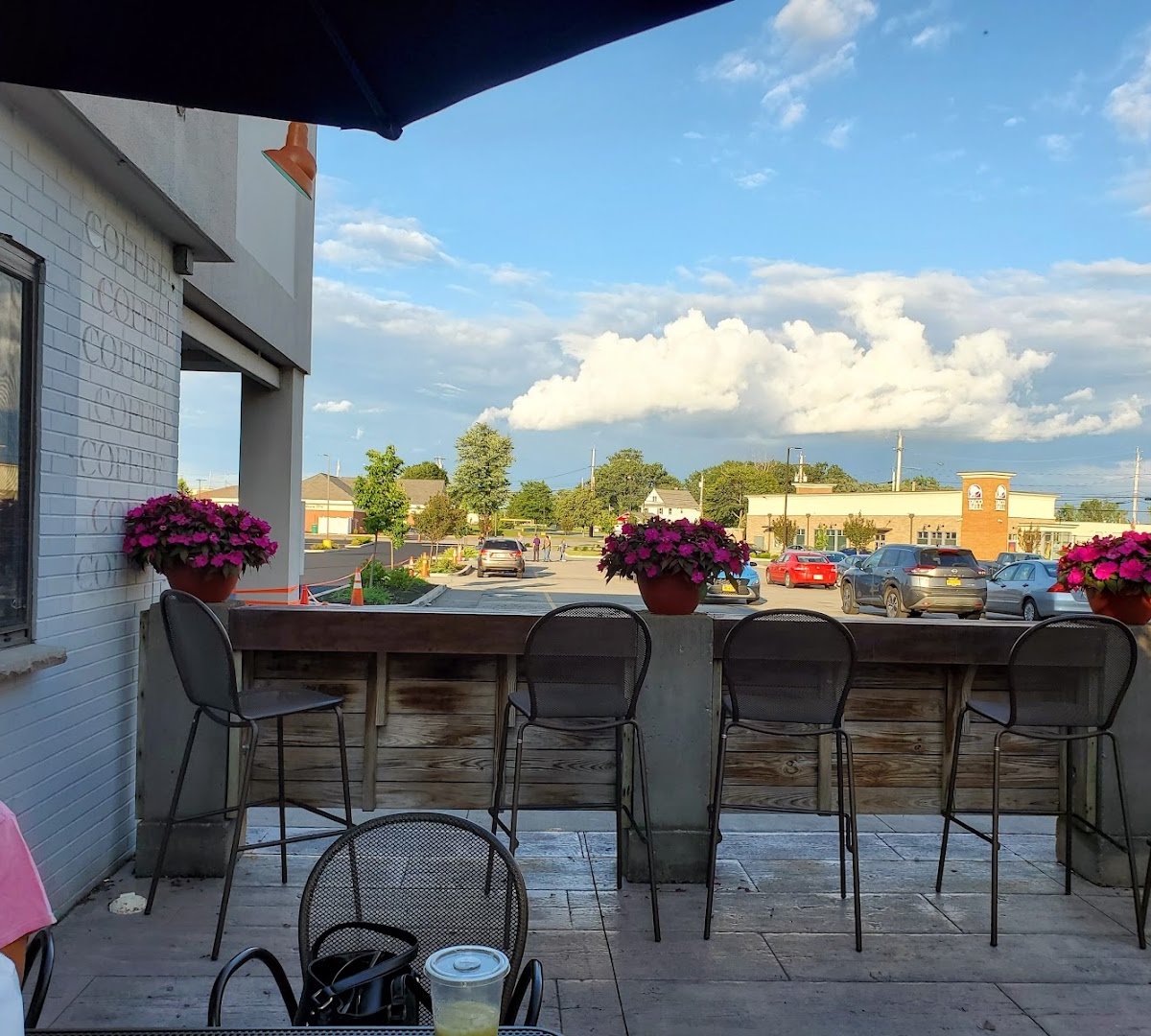 Storefront of Leaf & Bean Coffee Co, specialty coffee shop in Rochester