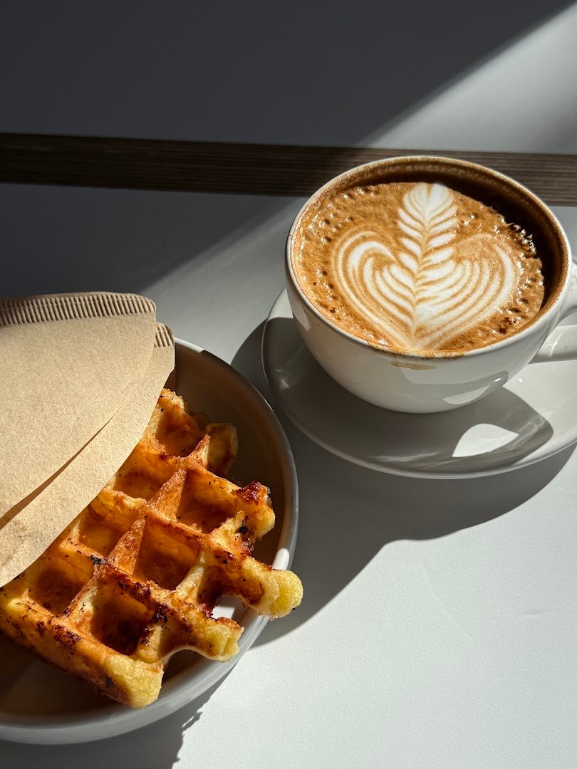 Coffee at Blue Bottle Coffee, specialty coffee shop in Oakland