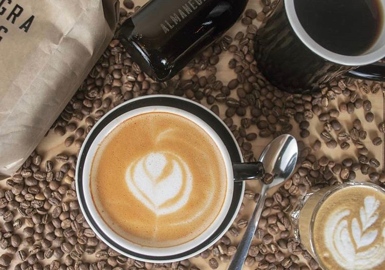 Coffee at Almanegra Café, specialty coffee shop in Mexico City