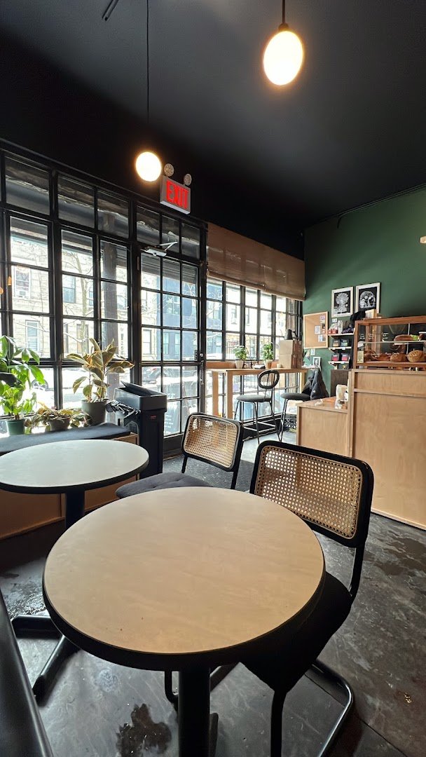 Interior of Obscure Coffee Roasters, specialty coffee shop in New York
