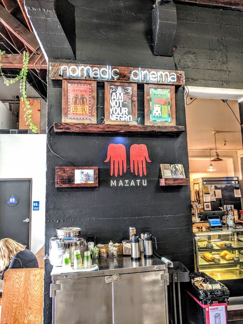 Interior of Red Bay Coffee Roastery, specialty coffee shop in Oakland
