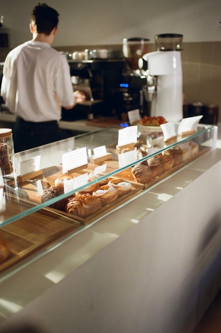 Interior of Panna, specialty coffee shop in Warsaw