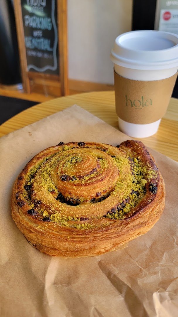 Coffee at Hola Coffee, specialty coffee shop in Minneapolis