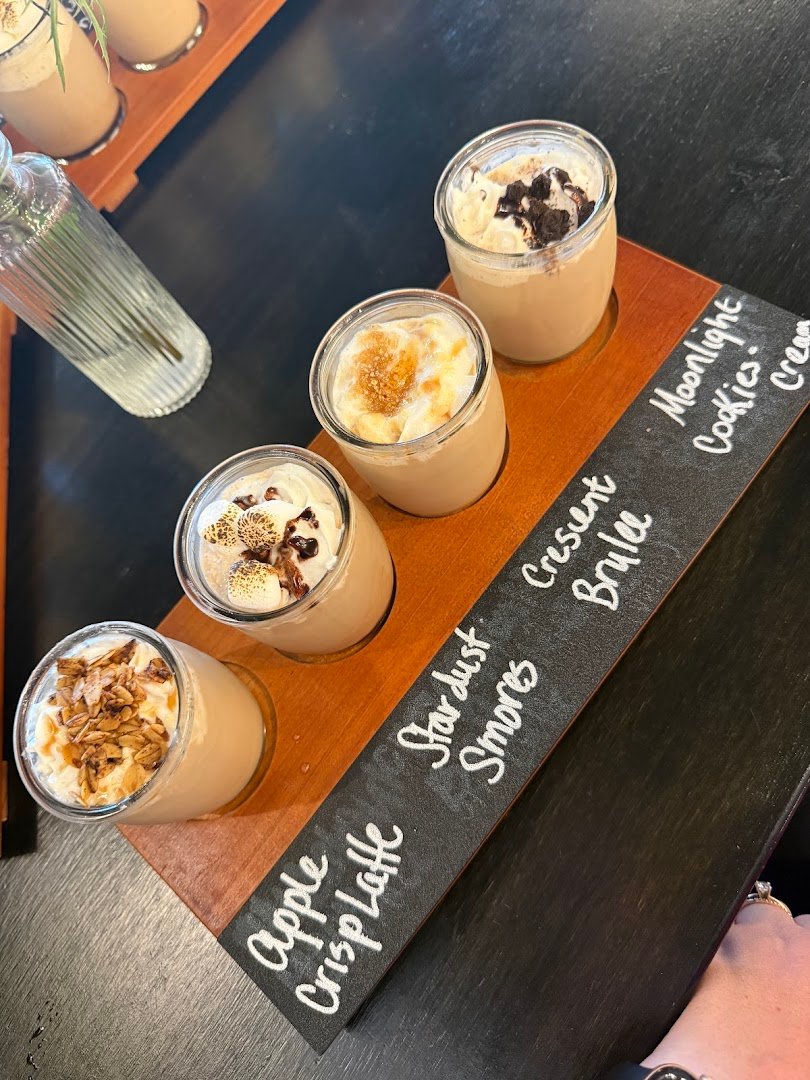 Coffee at Moon Hollow Coffee, specialty coffee shop in Omaha