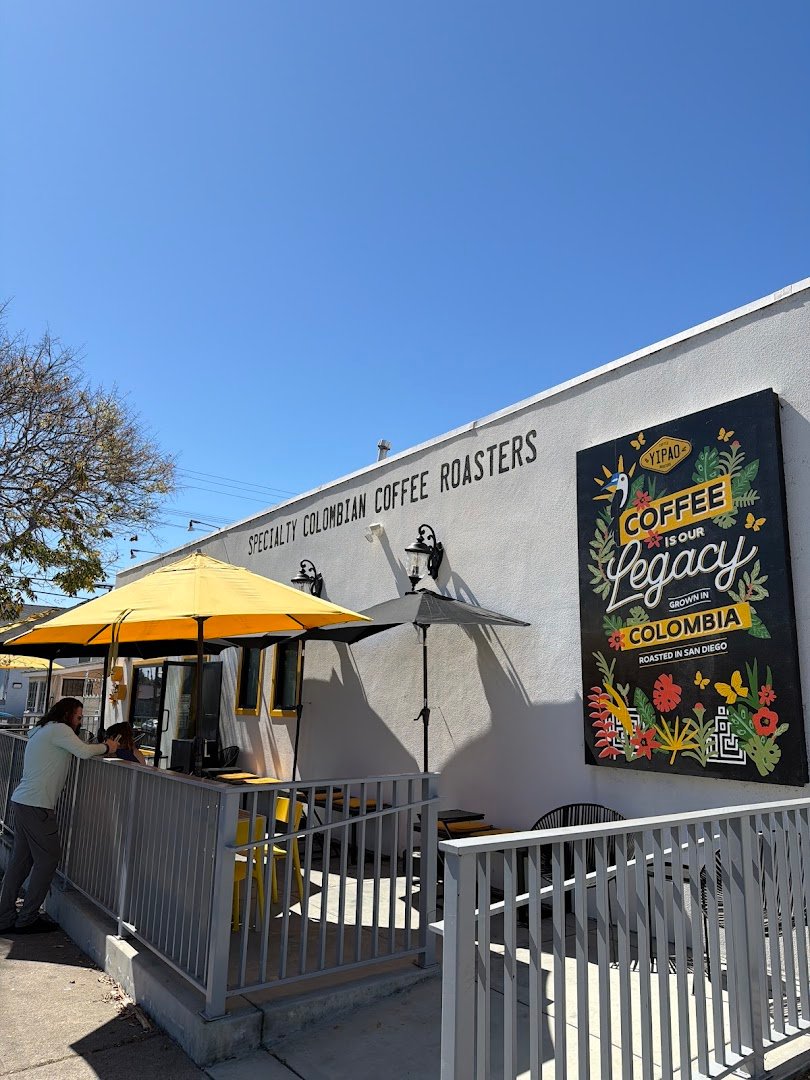 Storefront of Yipao Coffee, specialty coffee shop in San Diego