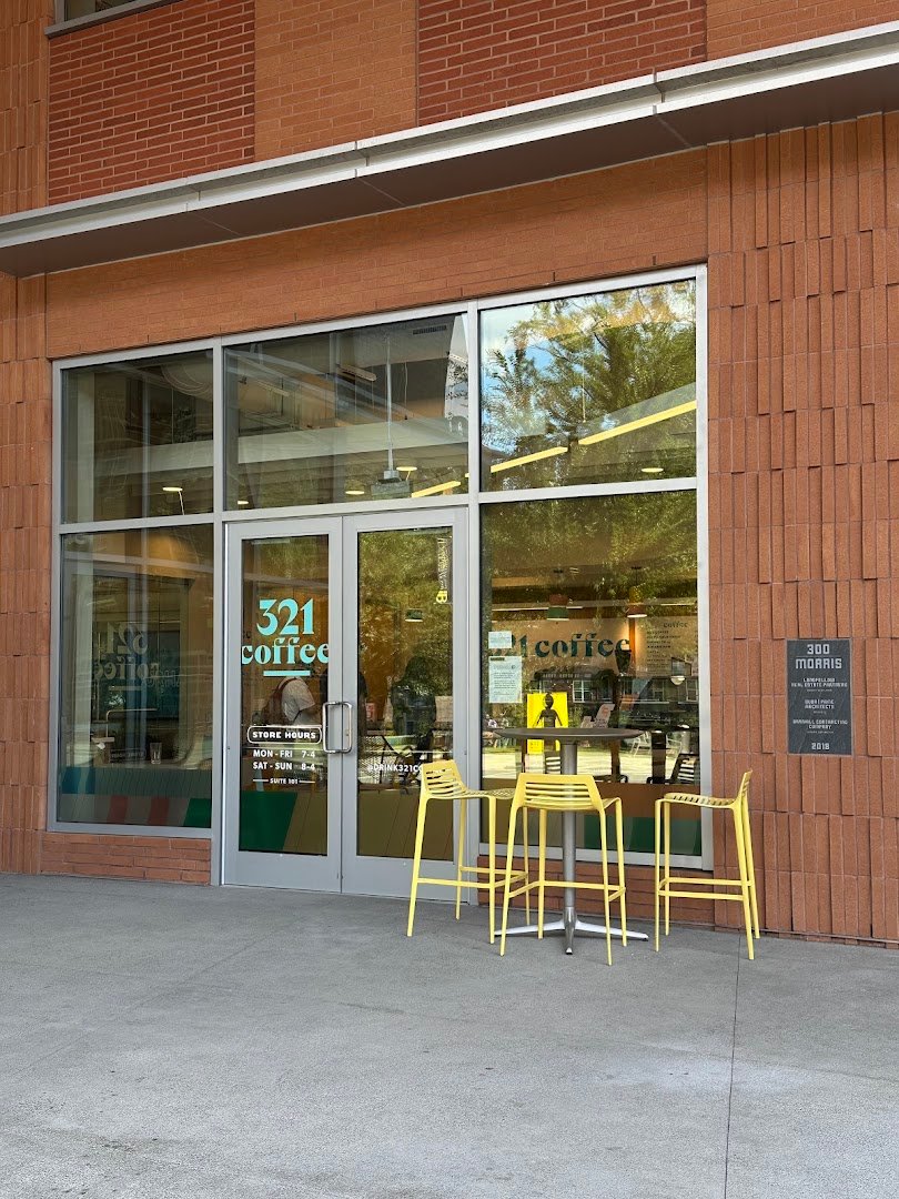 Storefront of 321 Coffee - Farmers Market, specialty coffee shop in Raleigh-Durham