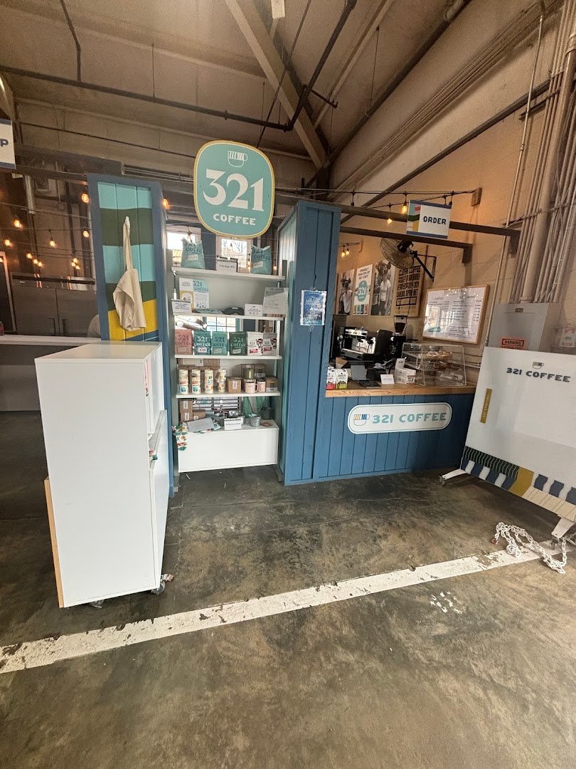 Storefront of 321 Coffee - Farmers Market, specialty coffee shop in Raleigh-Durham