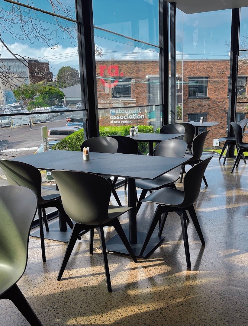Interior of Bloc Cafe, specialty coffee shop in Auckland
