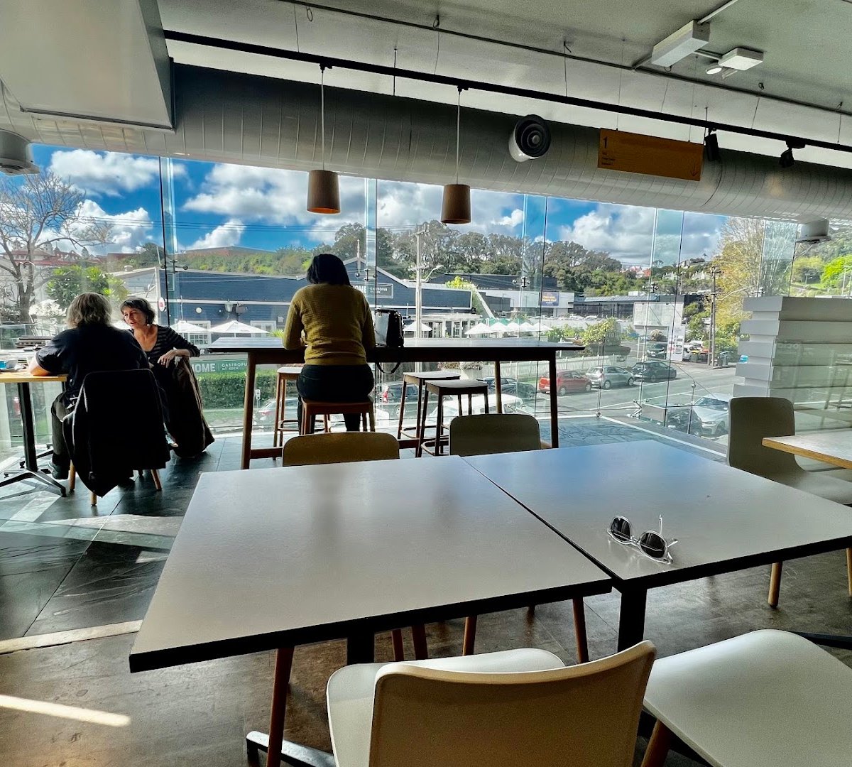 Interior of Bloc Cafe, specialty coffee shop in Auckland