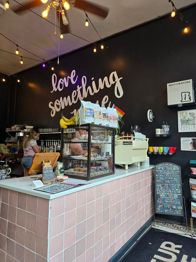 Interior of Amateur Coffee, specialty coffee shop in Omaha
