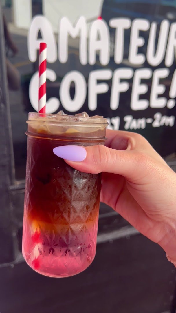 Coffee at Amateur Coffee, specialty coffee shop in Omaha
