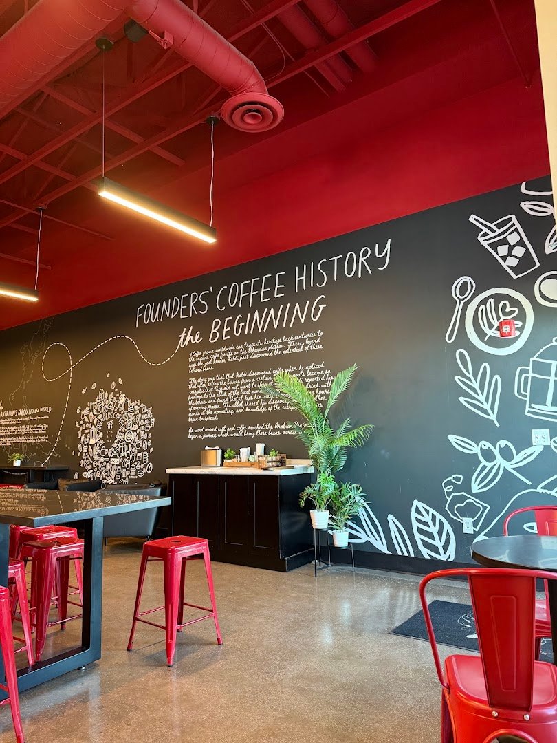 Interior of Founders Coffee, specialty coffee shop in Las Vegas